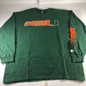 Vintage Miami Hurricanes Long-Sleeve Starter Tee
